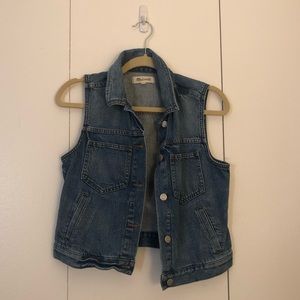 Madewell Jean Jacket Vest